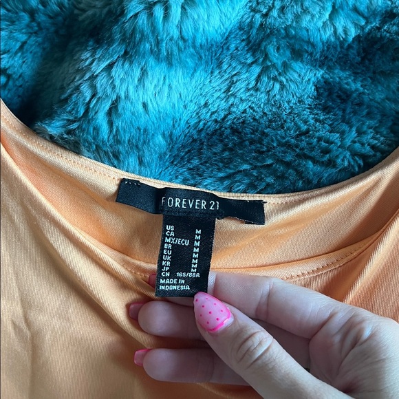FOREVER 21 orange dress - Picture 3 of 3
